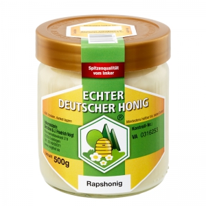 Rapshonig im 500g Echter Deutscher Honig Glas