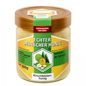 Cremiger Kirschblütenhonig im 500g Glas